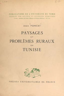 Paysages et problèmes ruraux en Tunisie