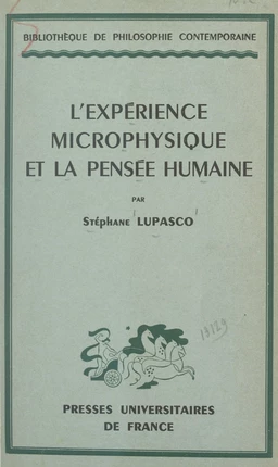 L'expérience microphysique et la pensée humaine