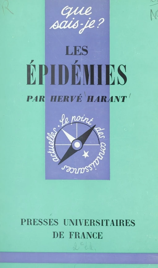 Les épidémies - Hervé Harant - (Presses universitaires de France) réédition numérique FeniXX