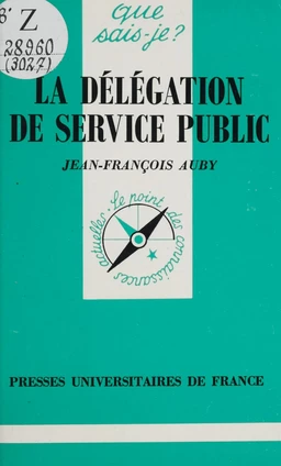 La délégation de service public