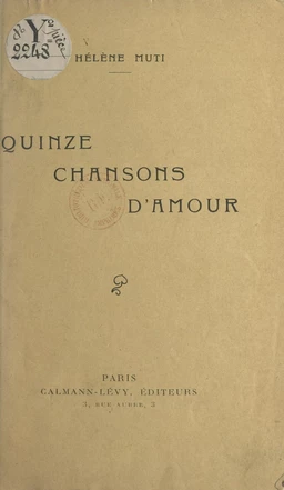 Quinze chansons d'amour