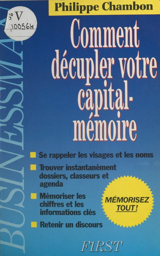 Comment décupler votre capital-mémoire - Philippe Chambon - (First) réédition numérique FeniXX