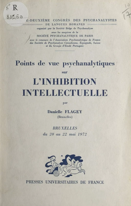 Points de vue psychanalytiques sur l'inhibition intellectuelle - Danielle Flagey - (Presses universitaires de France) réédition numérique FeniXX