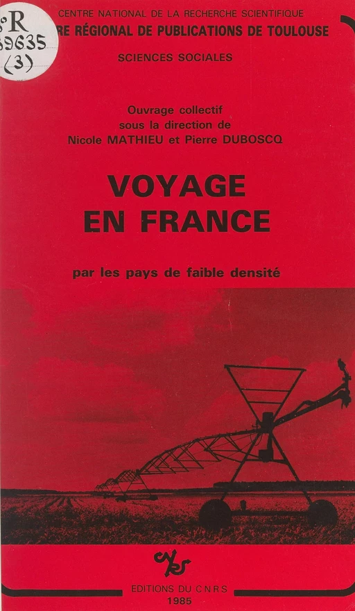 Voyage en France par les pays de faible densité -  Collectif - (CNRS Éditions) réédition numérique FeniXX