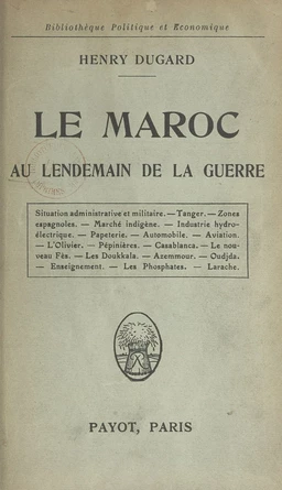 Le Maroc au lendemain de la guerre