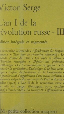 L'an I de la Révolution russe (III)