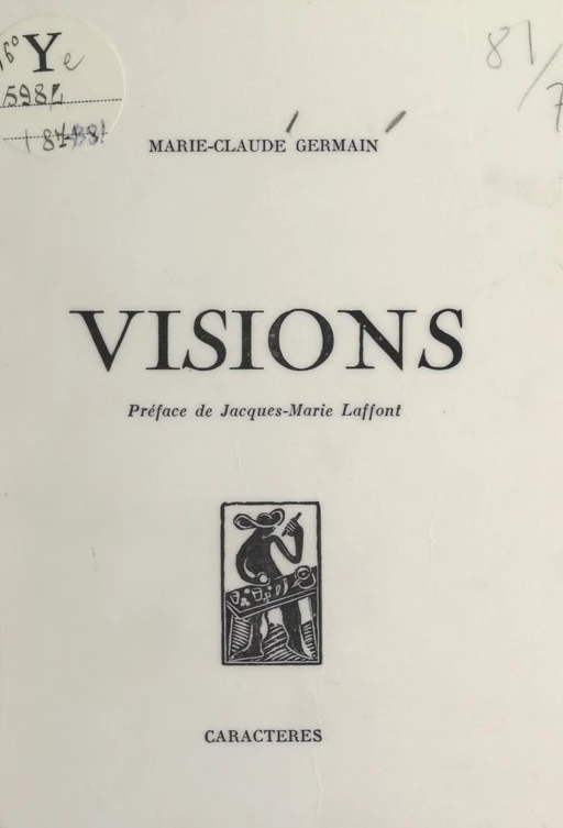 Visions - Marie-Claude Germain - (Caractères) réédition numérique FeniXX