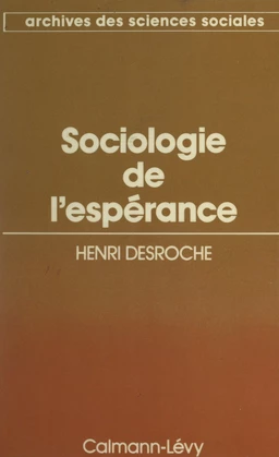 Sociologie de l'espérance