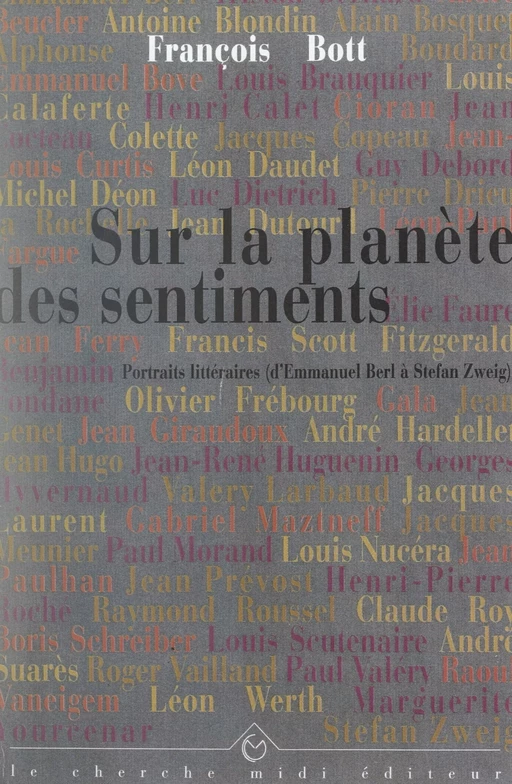 Sur la planète des sentiments - François Bott - (cherche midi) réédition numérique FeniXX