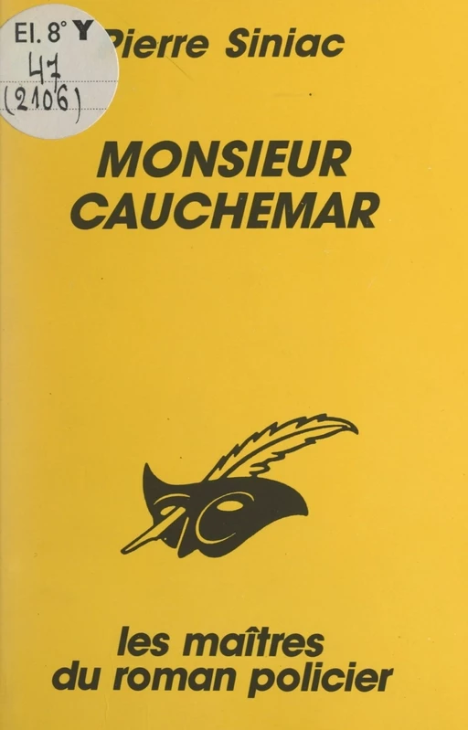 Monsieur Cauchemar - Pierre Siniac - (Éditions Du Masque) réédition numérique FeniXX