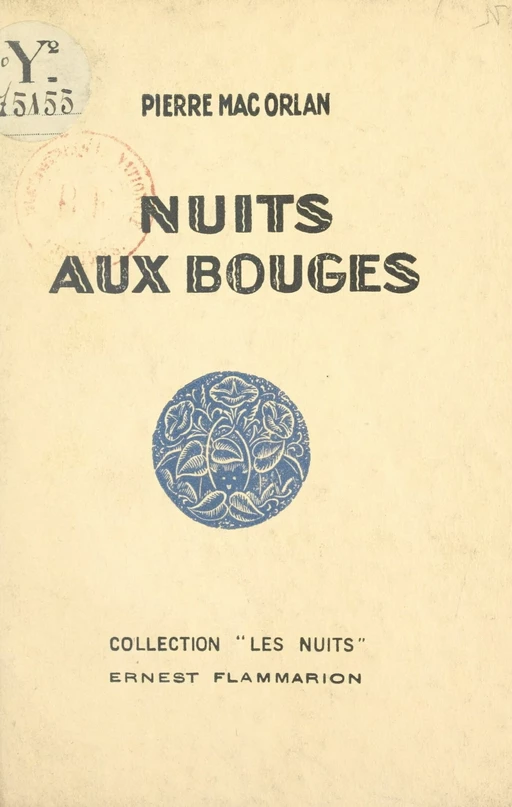 Nuits aux bouges - Pierre Mac Orlan - (Flammarion) réédition numérique FeniXX