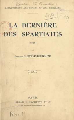 La dernière des Spartiates (1821)