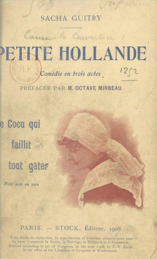 Petite Hollande - Sacha Guitry - (Stock) réédition numérique FeniXX