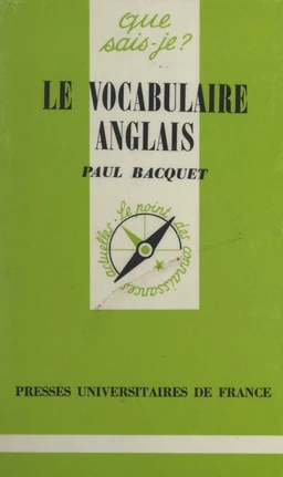 Le vocabulaire anglais