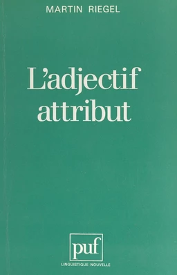 L'adjectif attribut