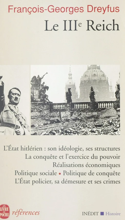 Le troisième Reich - François-Georges Dreyfus - (Le Livre de poche) réédition numérique FeniXX