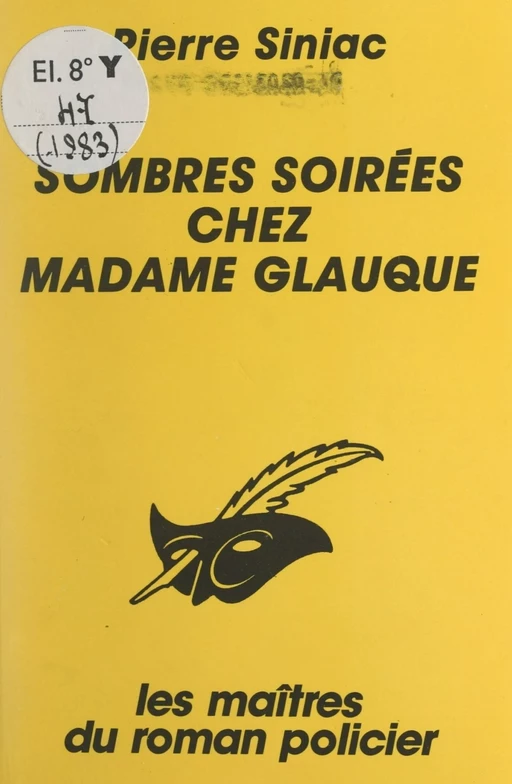 Sombres soirées chez Madame Glauque - Pierre Siniac - (Éditions Du Masque) réédition numérique FeniXX