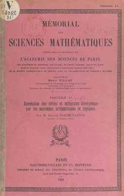 Sommation des séries et intégrales divergentes par les moyennes arithmétiques et typiques