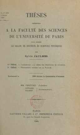 Contribution à la chimie des phosphates de glucinium