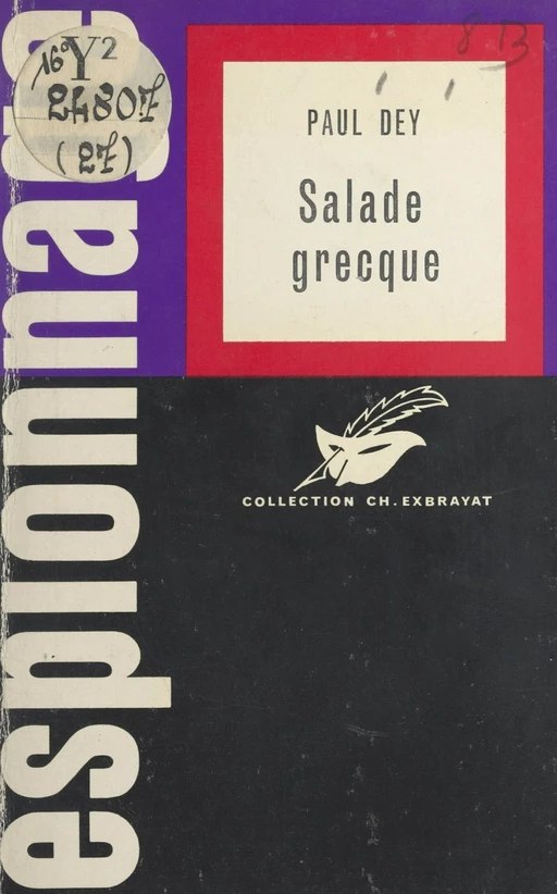 Salade grecque - Paul Dey - (Éditions Du Masque) réédition numérique FeniXX