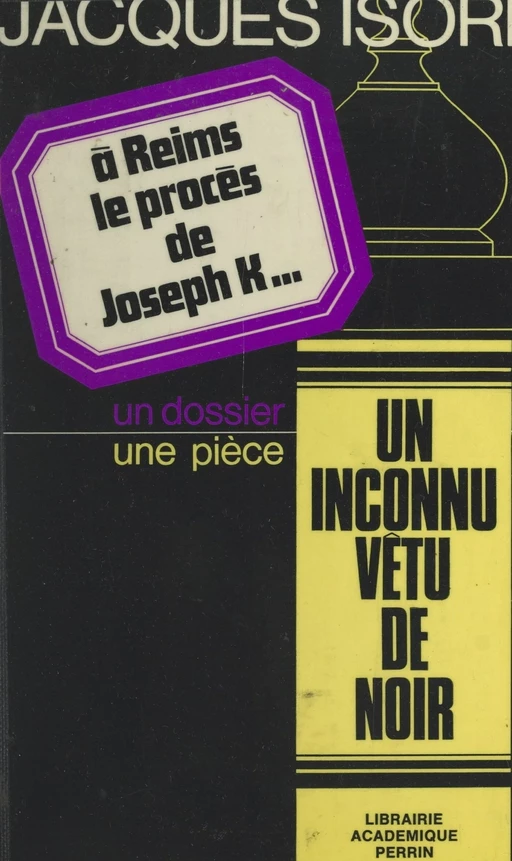 À Reims, le procès de Joseph K... - Jacques Isorni - (Plon) réédition numérique FeniXX