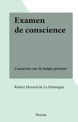 Examen de conscience