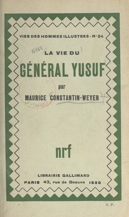 La vie du général Yusuf