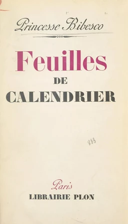 Feuilles de calendrier