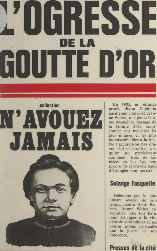 L'ogresse de la goutte-d'or - Solange Fasquelle - (Presses de la Cité) réédition numérique FeniXX