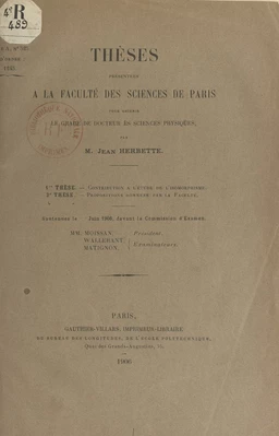 Contribution à l'étude de l'isomorphisme