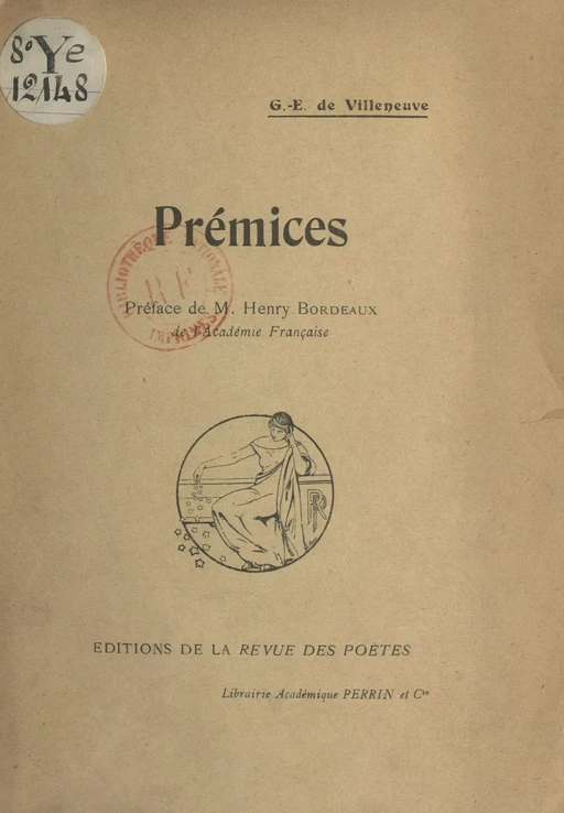 Prémices - Georges-Édouard de Villeneuve - (Perrin) réédition numérique FeniXX