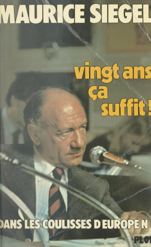 Vingt ans, ça suffit ̣! - Maurice Siégel - (Plon) réédition numérique FeniXX