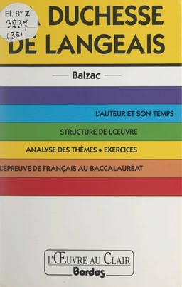 La duchesse de Langeais, Balzac