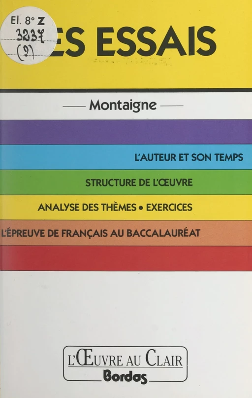 Essais, Montaigne - Christian Gambotti - (Bordas) réédition numérique FeniXX