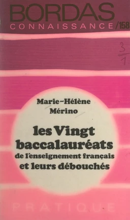 Les vingt baccalauréats de l'enseignement français