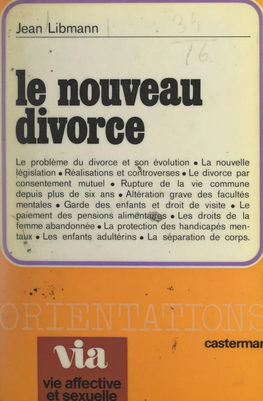 Le nouveau divorce - Jean Libmann - (Casterman) réédition numérique FeniXX