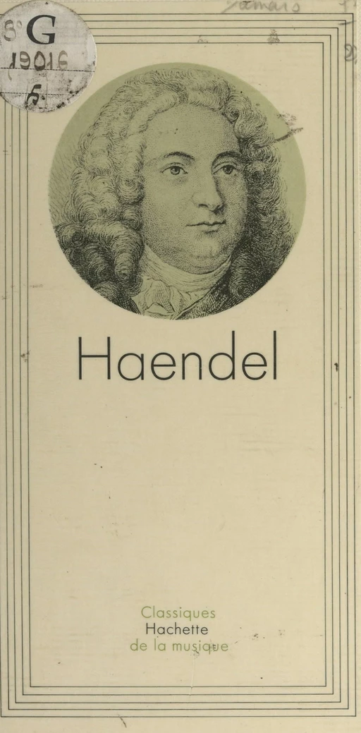 Haendel - Émile Damais - (Hachette) réédition numérique FeniXX