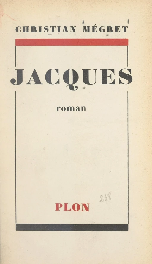 Jacques - Christian Mégret - (Plon) réédition numérique FeniXX