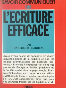 L'écriture efficace