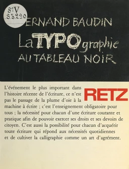 La typographie au tableau noir