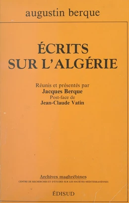 Écrits sur l'Algérie