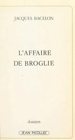 L'affaire de Broglie