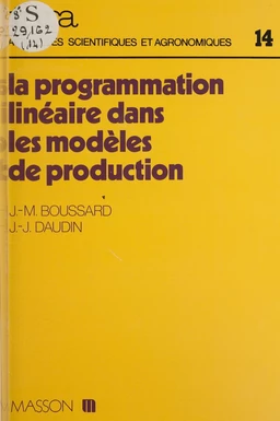 La Programmation linéaire dans les modèles de production