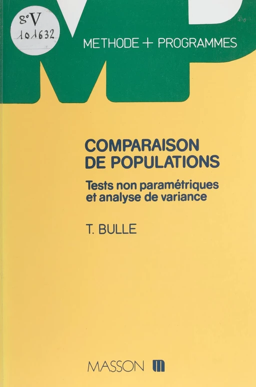 Comparaison de populations - Thierry Bulle - FeniXX réédition numérique