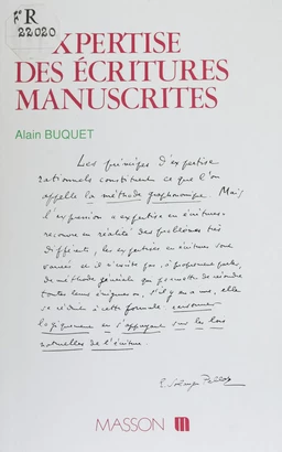 L'Expertise des écritures manuscrites