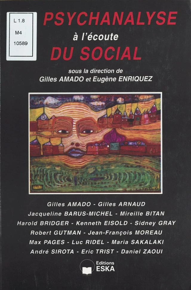 La Psychanalyse à l'écoute du social - Gilles Amado - FeniXX réédition numérique