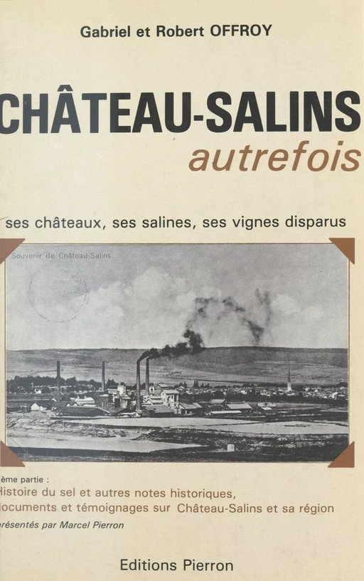 Château-Salins autrefois : Ses châteaux, ses salines, ses vignes disparus - Gabriel Offroy, Robert Offroy - FeniXX réédition numérique