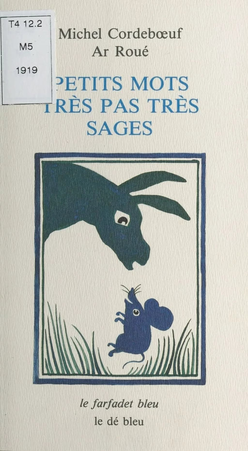 Petits mots très pas très sages - Michel Cordebœuf - FeniXX réédition numérique