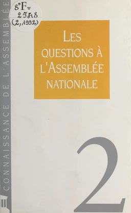 Les Questions à l'Assemblée nationale