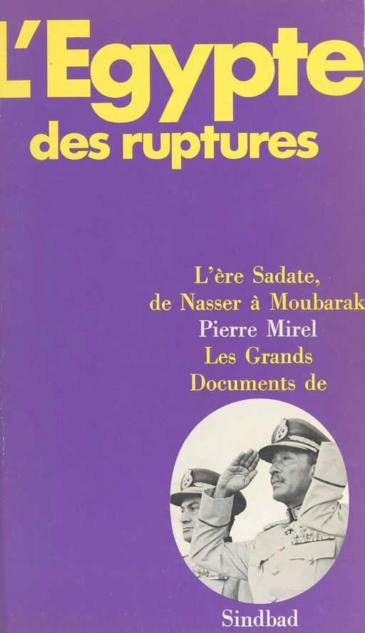 L'Égypte des ruptures - Pierre Mirel - FeniXX réédition numérique